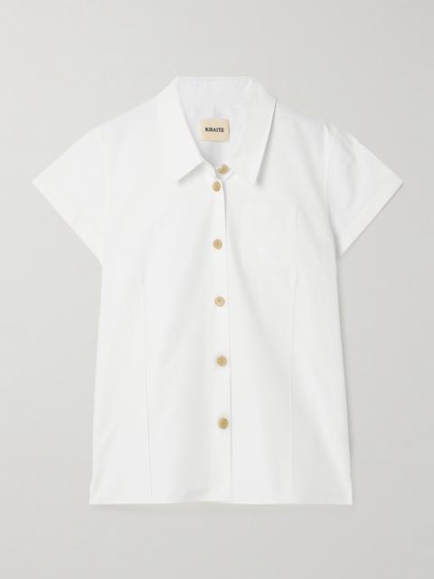 KHAITE Keefe Cotton-poplin Shirt