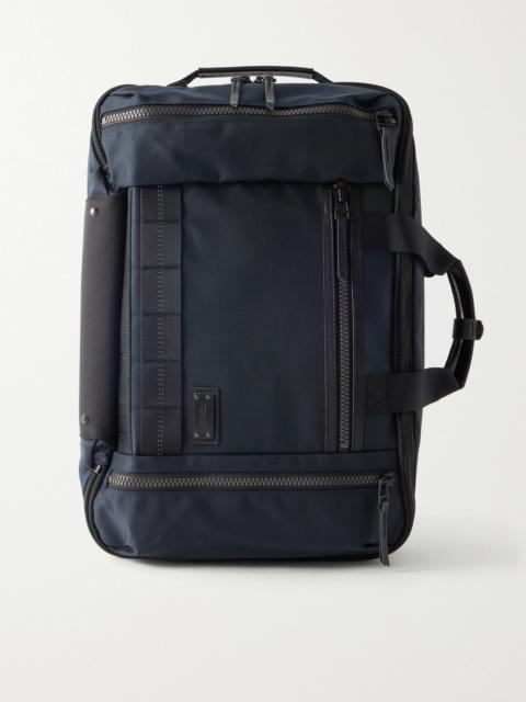 master-piece Rise Leather and Canvas-Trimmed CORDURA® MasterTeX Backpack
