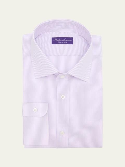 Ralph Lauren Men's Cotton Petite Bengal Stripe Dress Shirt