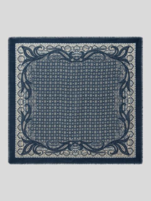 Etro WOOL SCARF WITH TIE MOTIF