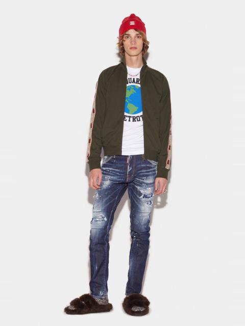 DSQUARED2 DARK RIPPED BLEACH WASH COOL GUY JEANS