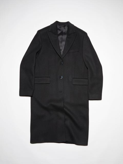 Acne Studios Tailored twill coat - Black