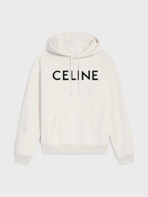 CELINE celine loose hoodie in cotton fleece