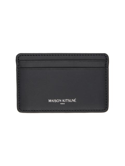 Maison Kitsuné Black 'Maison Kitsune Paris' Card Holder