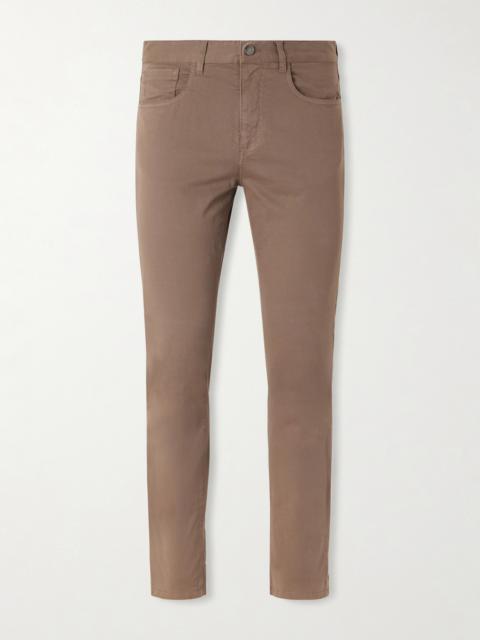 Canali Straight-Leg Cotton-Blend Twill Trousers