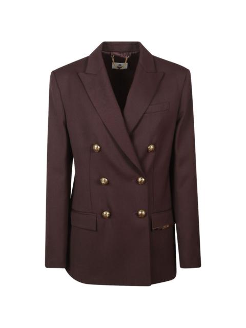 ELISABETTA FRANCHI peaked-lapel double-breasted blazer