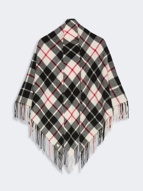WEEKEND Max Mara UMIDO Tartan cashmere stole - IVORY