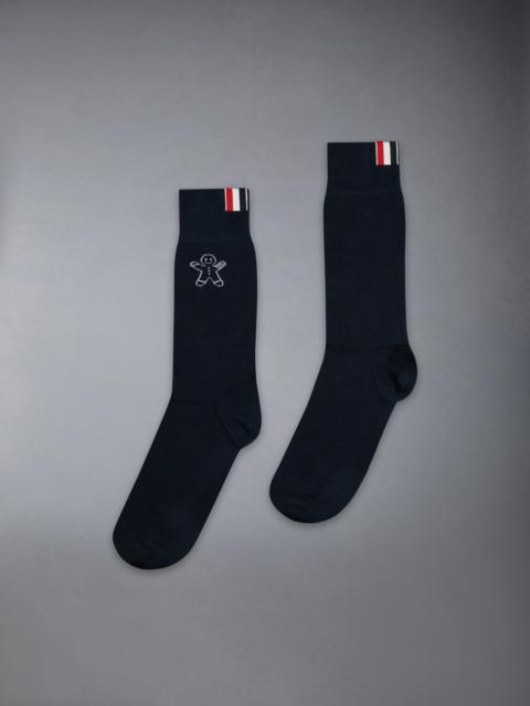 Thom Browne Gingerbread Mr. & Mrs. Thom Cotton Mid Cuff Socks