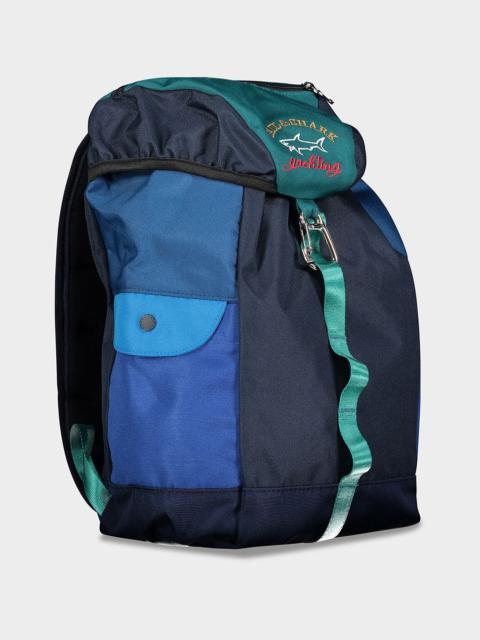 Paul & Shark Color block backpack with embroidered Logo