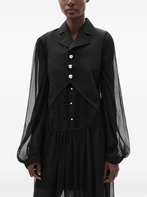 Ann Demeulemeester Lune button open-front waistcoat