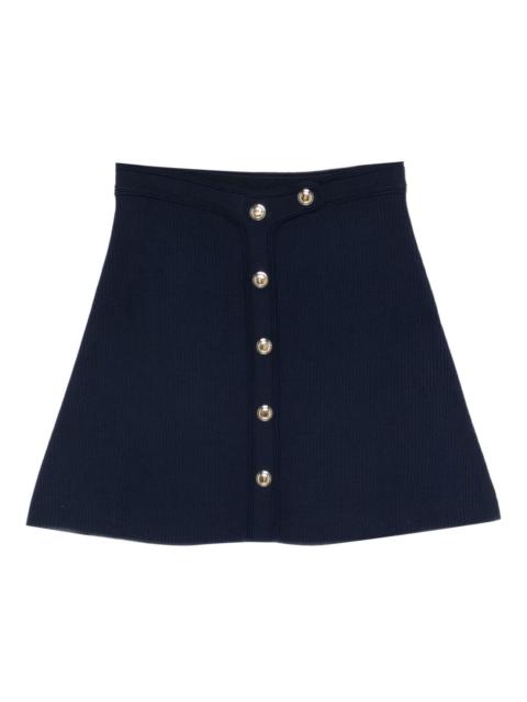 Sandro press-stud-fastening short skirt