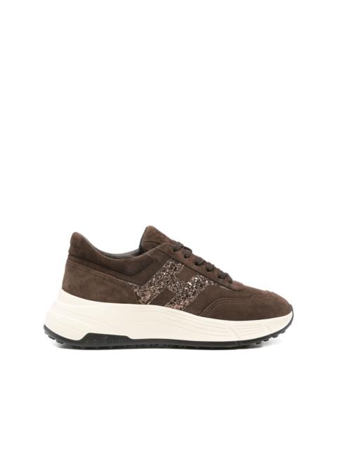 HOGAN glitter logo trainers