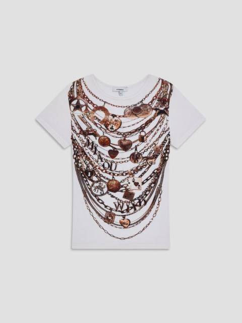 miaou MINI TEE - CHAIN PRINT