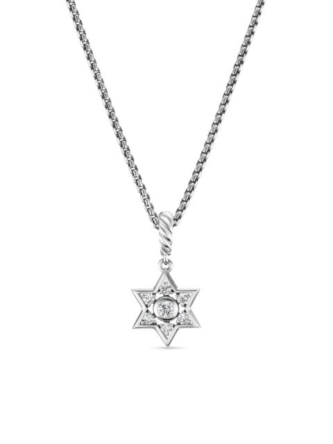 DAVID YURMAN Women's Star of David Pendant Necklace in Sterling Silver with Diamonds, 10.4MM - Diamond