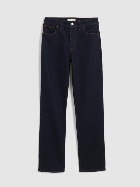 Madewell The Curvy Jules Slim-Straight Jean in Rinse Wash
