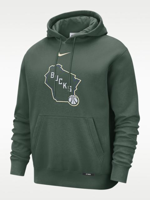 Nike Milwaukee Bucks City Edition Men's Nike Club Hoodie