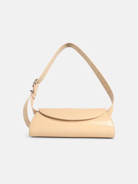 SMALL 'CANNOLO' BEIGE LEATHER BAG