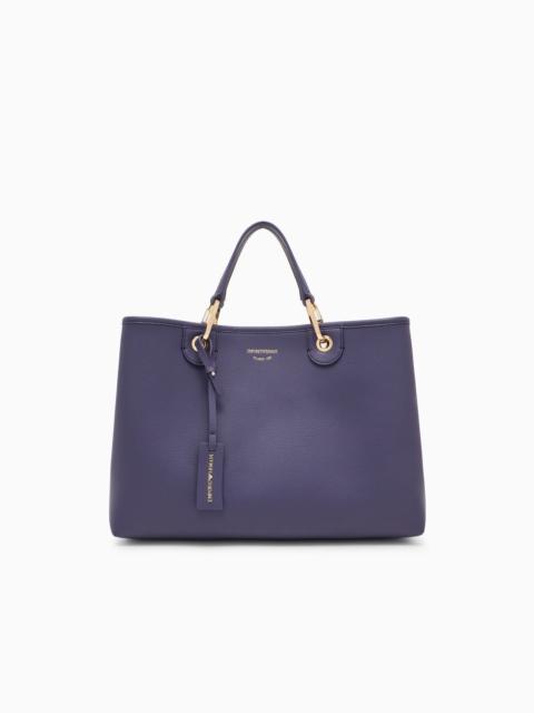 EMPORIO ARMANI MEDIUM MYEA SHOPPER BAG WITH DEER PRINT