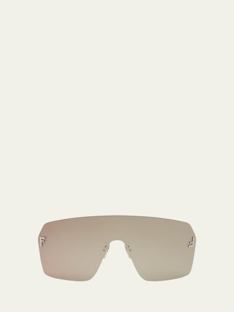 FENDI Men's Fendi First Metal Shield Sunglasses