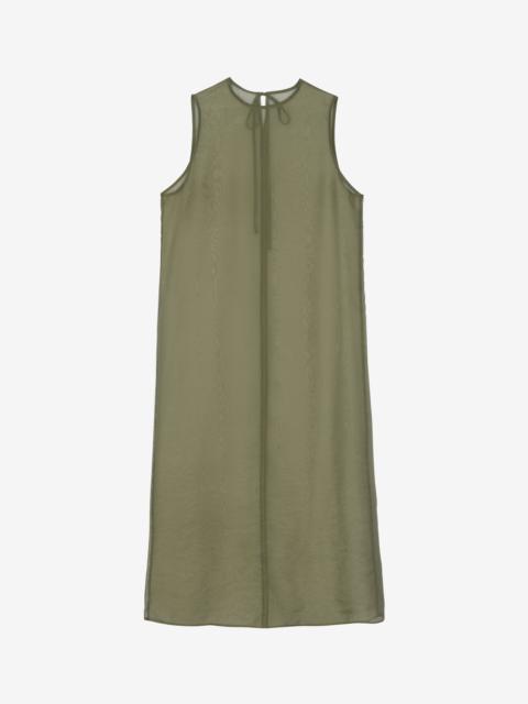 The Frankie Shop Corindi Sheer Organza Dress - Olive