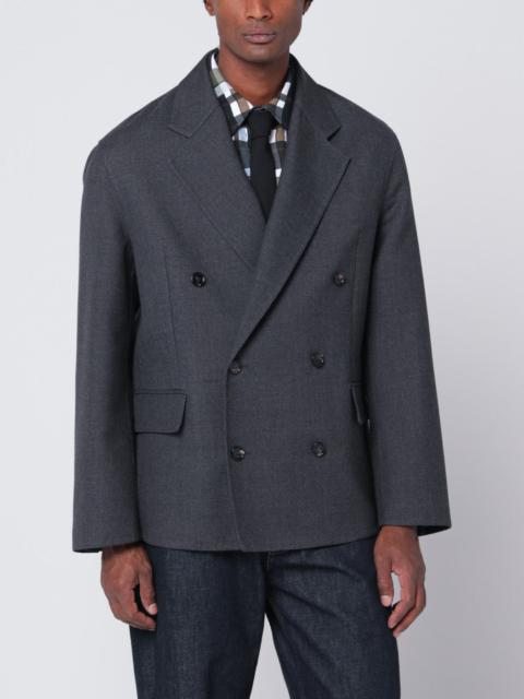 Bottega Veneta Grey double-breasted wool jacket