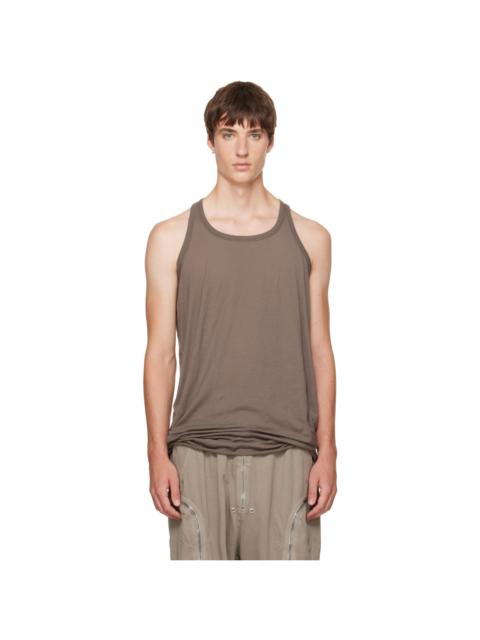 Rick Owens DRKSHDW Brown Tower Loose Tank Top