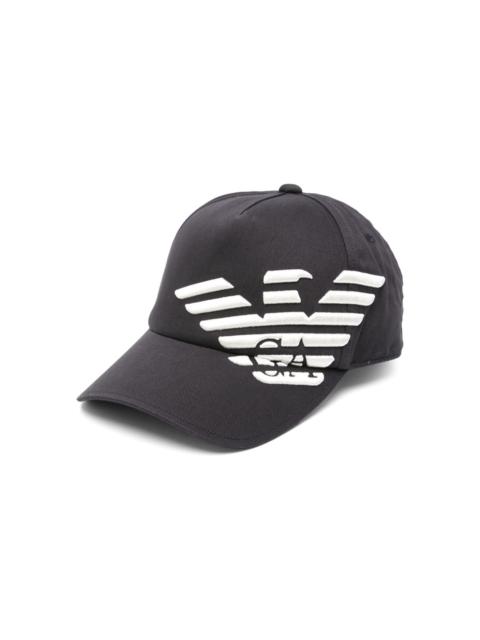 EMPORIO ARMANI embossed-logo cotton baseball cap