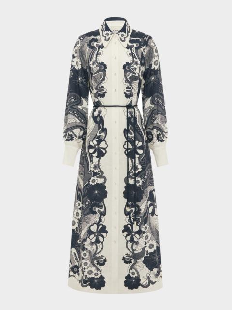 ALÉMAIS Mickey Maxi Linen Shirtdress