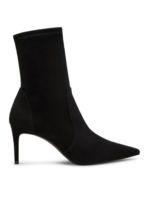 Stuart Weitzman Women's Power 75MM Suede Boots - Black