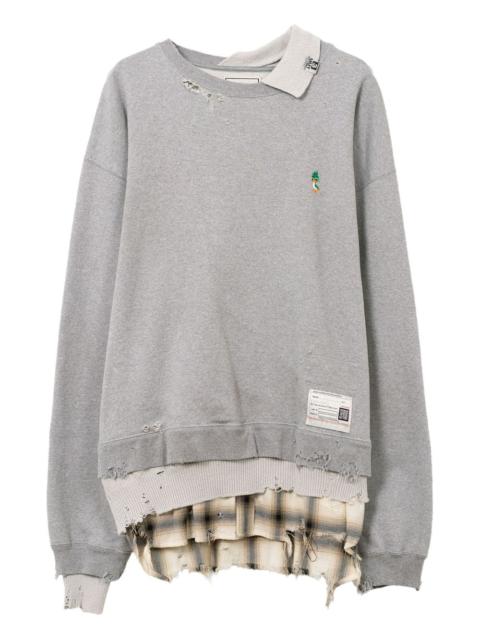 Maison MIHARAYASUHIRO layered frayed sweatshirt