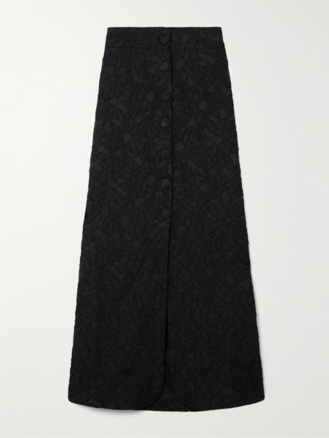 DESTREE Ivan Floral-jacquard Maxi Skirt