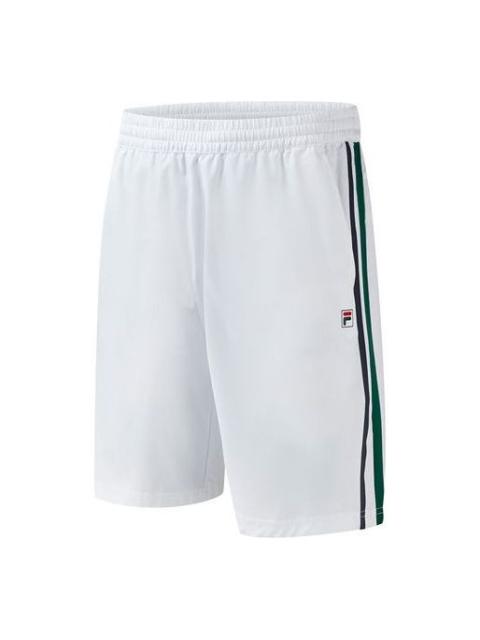 FILA FILA Side Tennis Breathable Woven Five Pants For Men White A11M113361F-WT