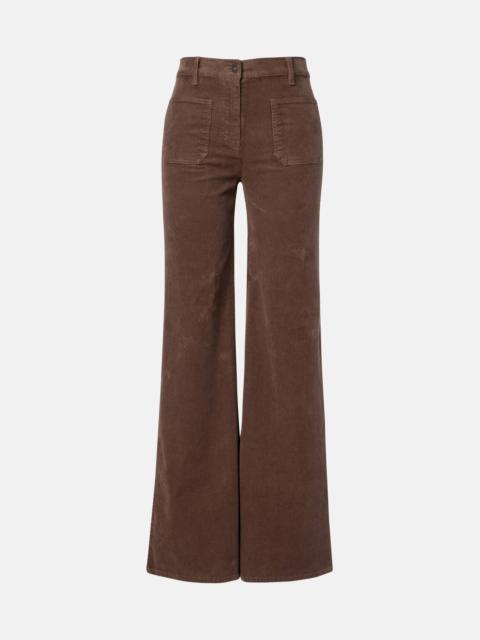 NILI LOTAN Florence cotton-blend corduroy bootcut pants