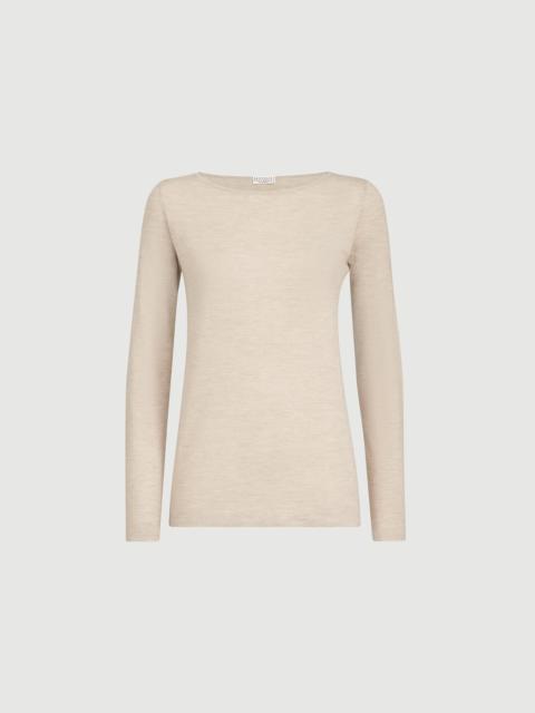 Brunello Cucinelli Cashmere 및 실크 스파클링 경량 스웨터
