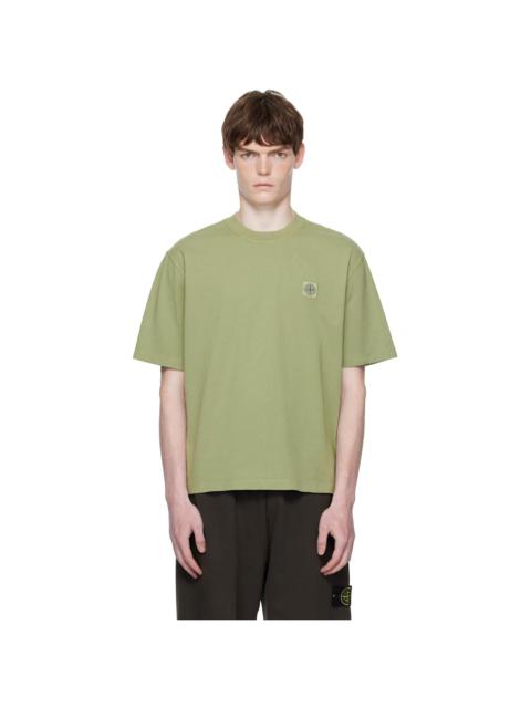 Stone Island Green 2100025 Combed Organic Cotton Jersey T-shirt