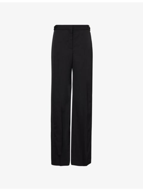 Stella McCartney Slim-Fit Wool Tuxedo Trousers