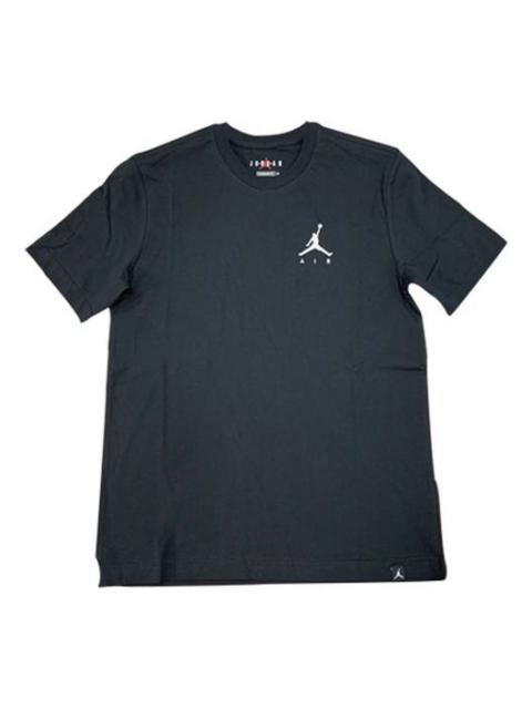 Jordan Air Jordan Athleisure Casual Sports Embroidered Logo Round Neck Short Sleeve Black DA6800-010