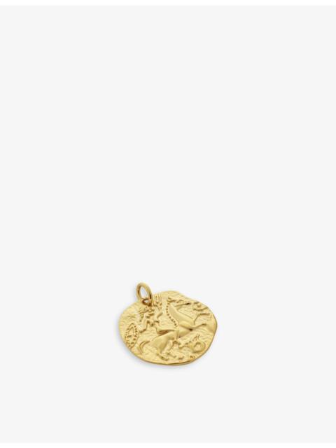 MONICA VINADER Goddess 18ct gold-plated vermeil sterling-silver pendant charm