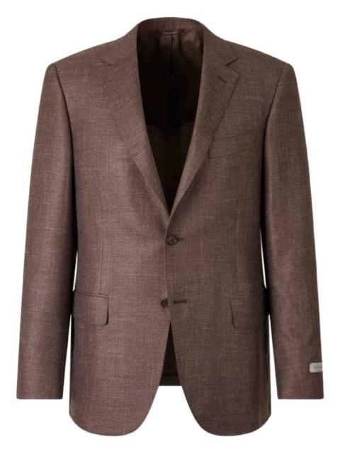 Canali notched-lapel single-breasted blazer