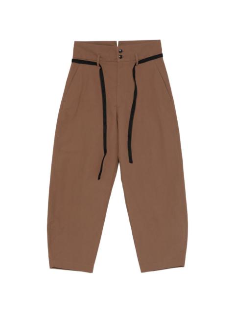 BARENA strap-detail trousers