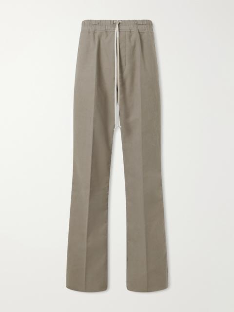 Rick Owens Dietrich Straight-Leg Cotton-Twill Drawstring Trousers