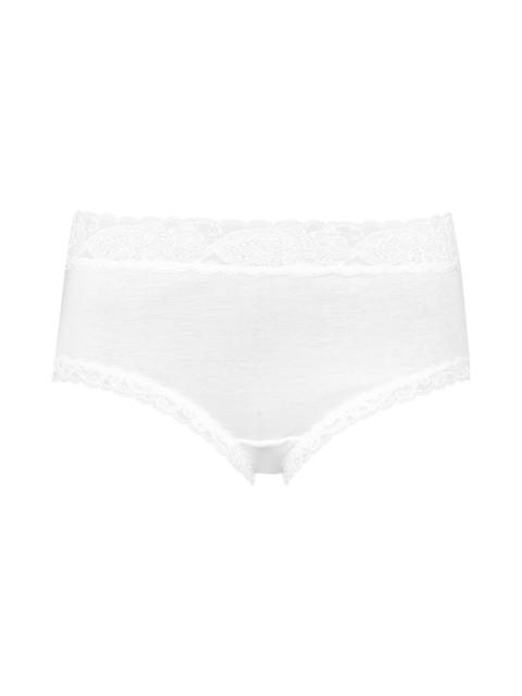 HANRO Moments Lace Trim Cotton Full Brief