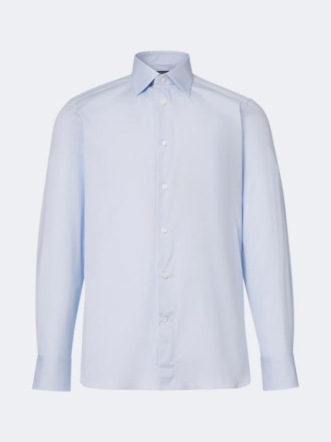 ZEGNA Cotton-blend poplin shirt