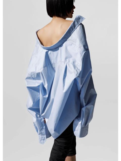 The Frankie Shop Revel Poplin Oversized Shirt - Sky Blue