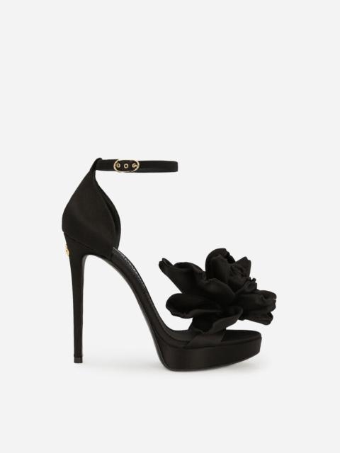 Dolce & Gabbana Satin platform sandals