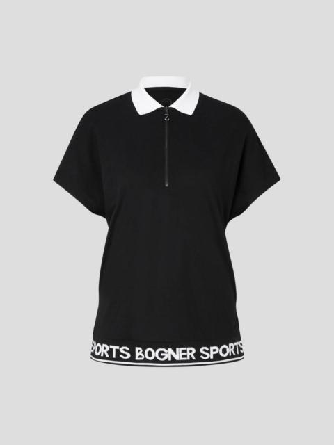 BOGNER LISS FUNCTIONAL POLO SHIRT IN BLACK