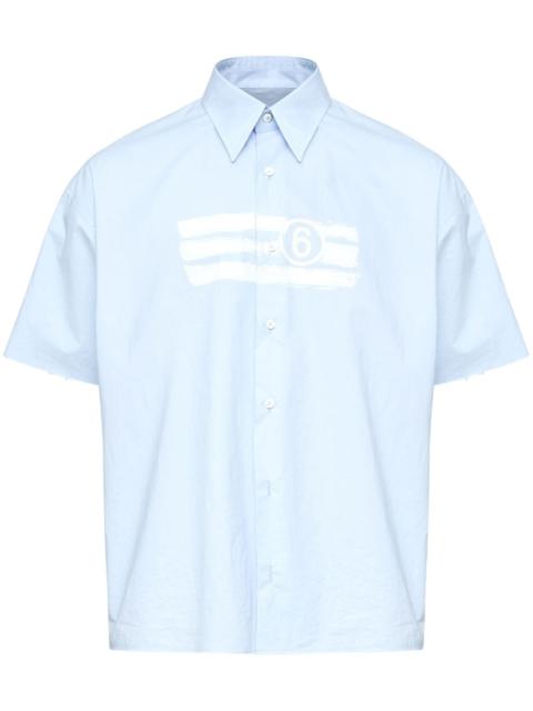 MM6 Maison Margiela numbers-motif shirt