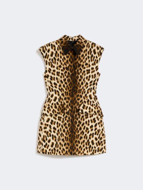 Sportmax LONZA Sleeveless hourglass dress in cotton - CAMEL