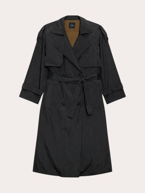 Theory Recycled Nylon Airy Trench Coat