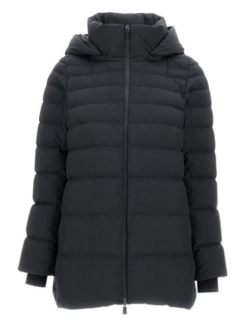 detachable-hood padded coat